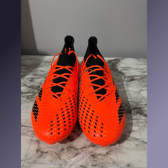 Adidas Predator Accuracy.1 FG Soccer Cleats Orange Black GW4625 Men’s Size 9 - Picture 9 of 10